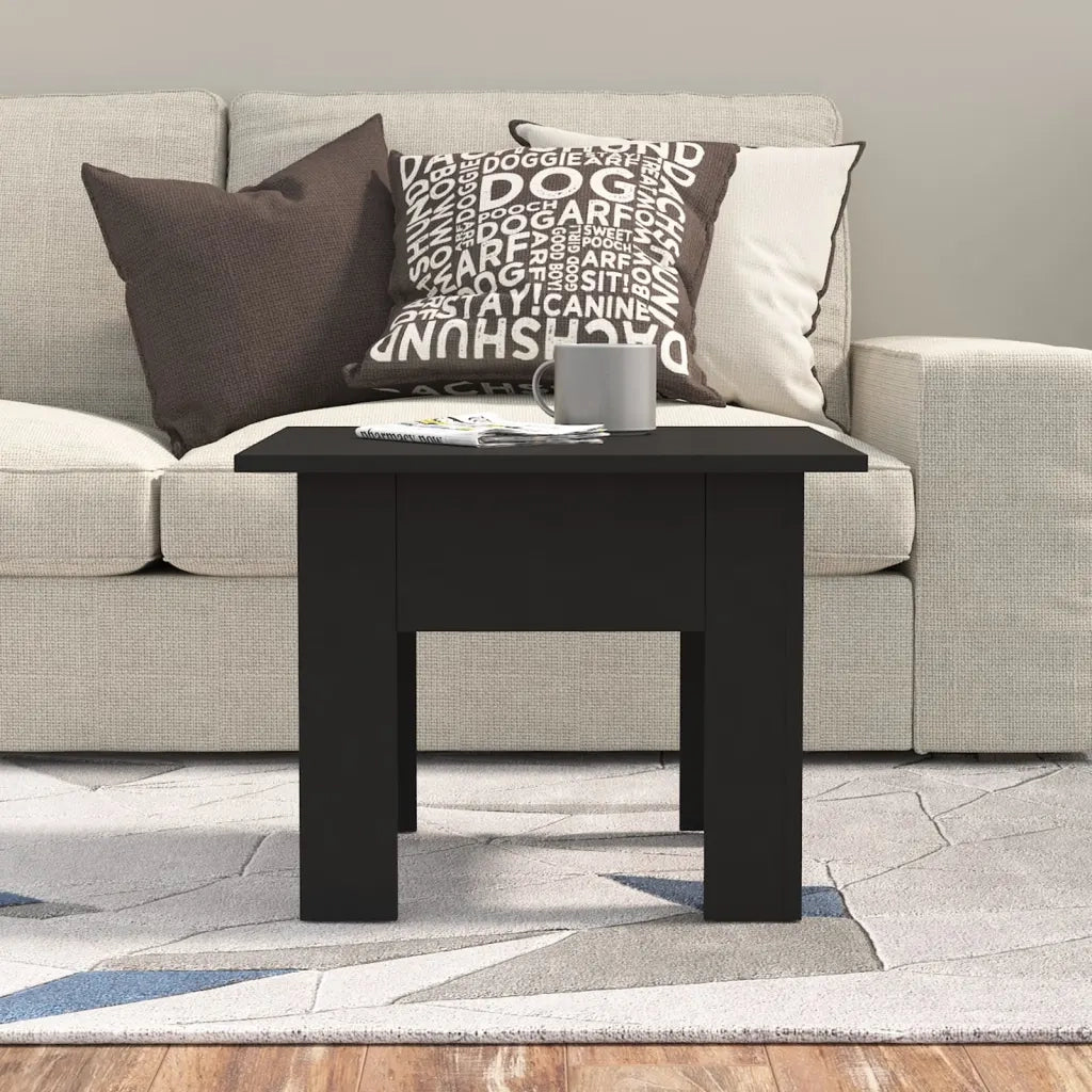 Tavolino da Salotto Nero 55x55x42 cm in Truciolato 810236