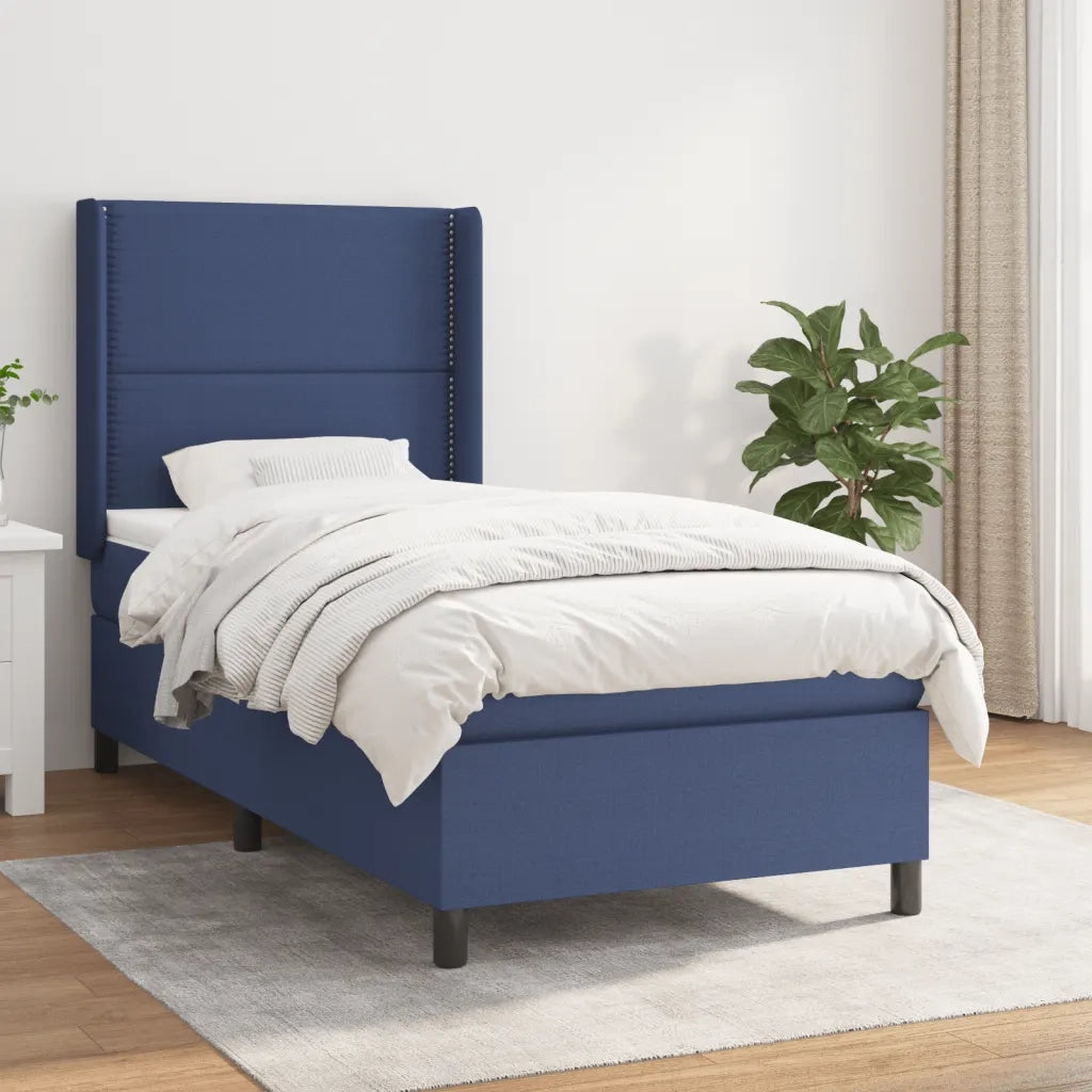 Giroletto a Molle con Materasso Blu 90x200 cm inTessuto 3131327