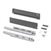 Cassetto esterno Vertex con regolazione 3D altezza 131mm, 40kg, profondità 270mm, Acciaio, Verniciato bianco