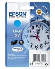 Epson Alarm clock 27 DURABrite Ultra cartuccia d'inchiostro 1 pz Originale Ciano