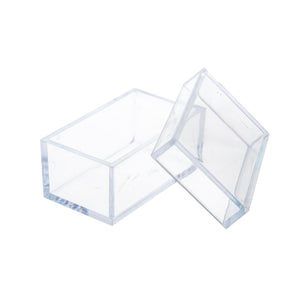 Set 24 Scatole Rettangolare in plastica Larghezza 8 cm