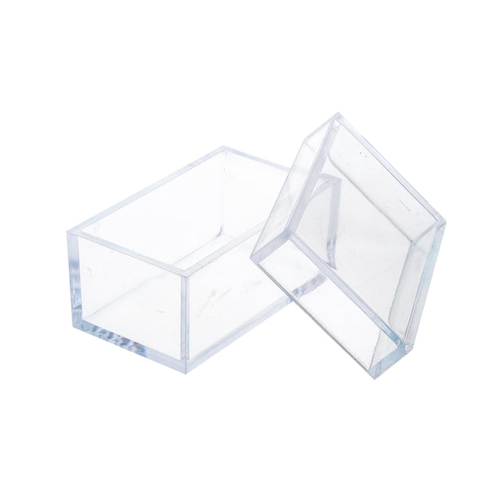 Set 24 Scatole Rettangolare in plastica Larghezza 8 cm