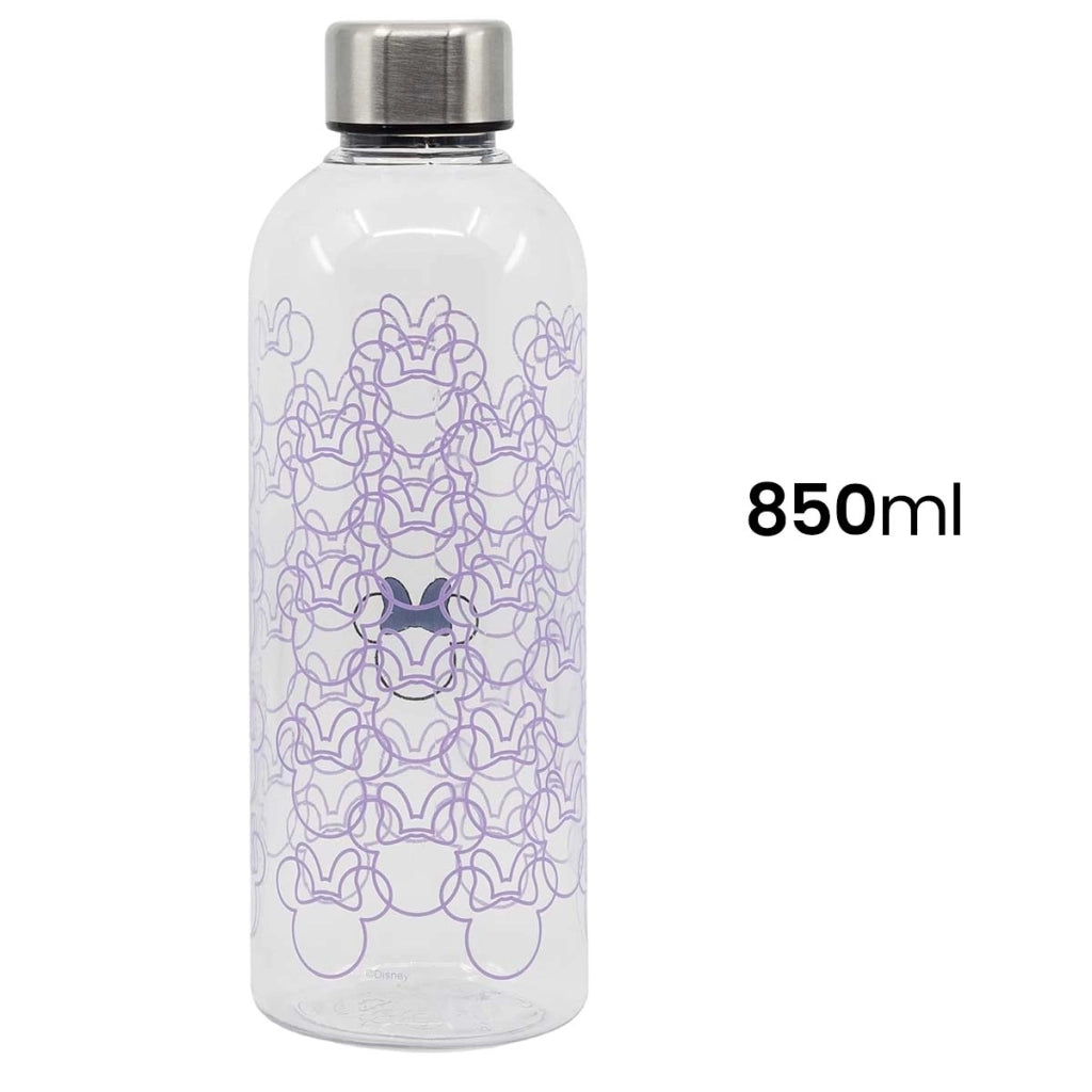 Bottiglia d'acqua riutilizzabile da 850 ml per bambini con tappo a tenuta stagna Bianco Minnie Mouse