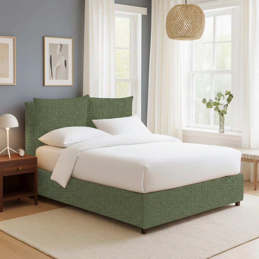 Todmorden, Letto Singolo Sfoderabile Made in Italy, Verde