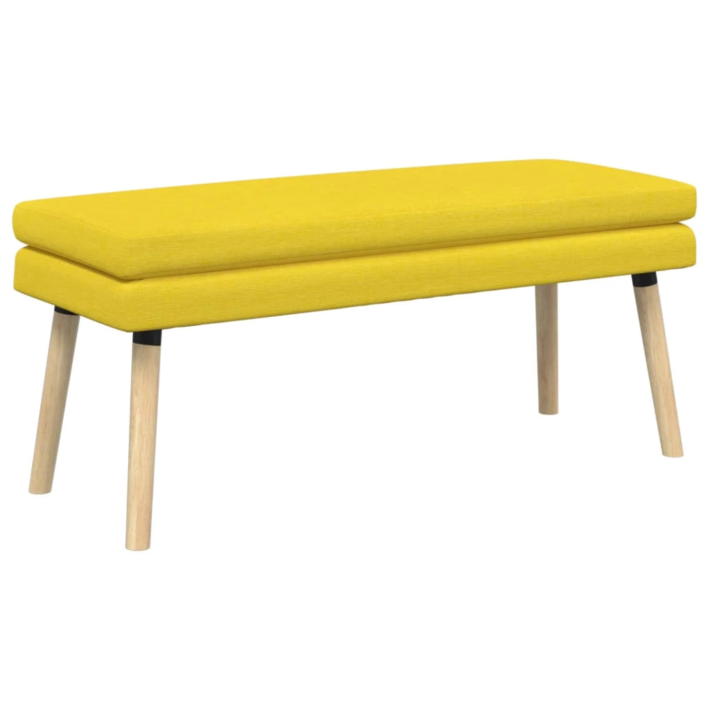 Panchina a doppio strato Giallo Chiaro 110 x 40 x 47 cm Tessuto 42038455