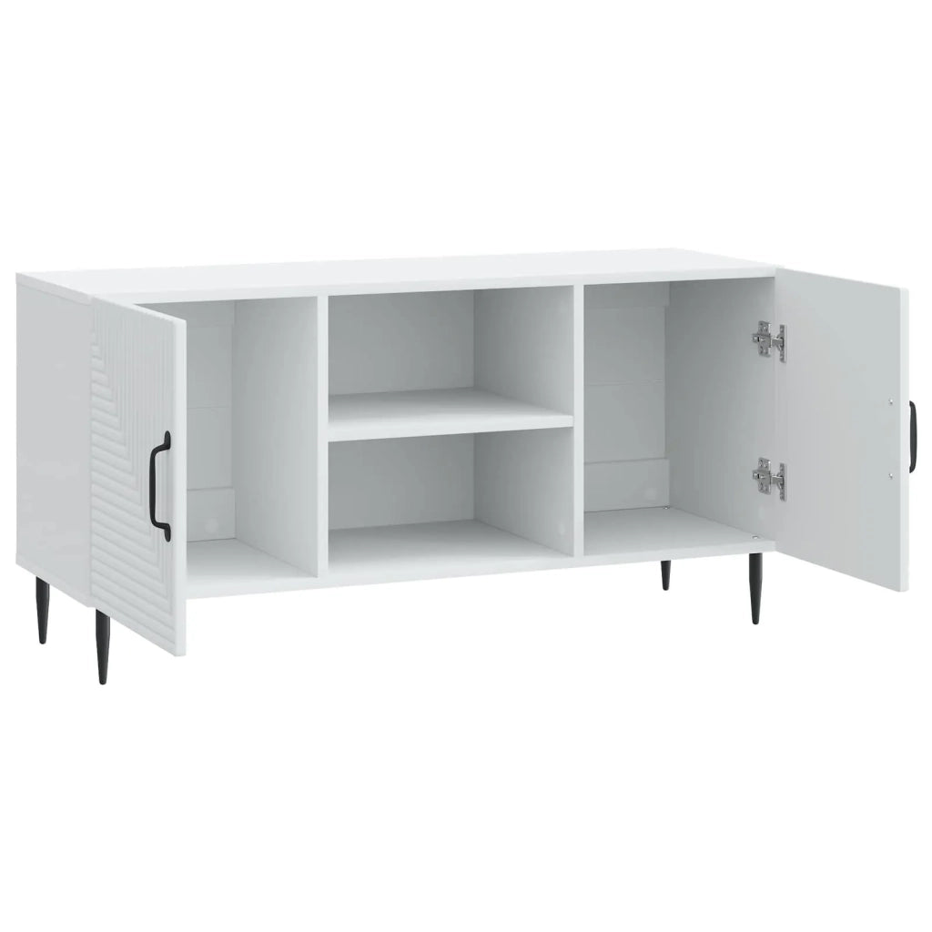 Mobile TV Bianco 102 x 34,5 x 50 cm Legno ingegnerizzato 894925