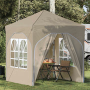 Tenda per feste a pop-up 192 x 192 x 245 cm Crema