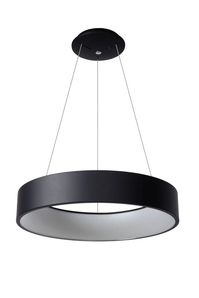 Lampada a sospensione Lucide Talowe LED 39W nera Ø60