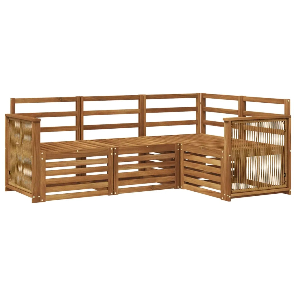 Set di divani da esterno 4 pz Poliestere 3384295
