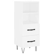 Credenza | Madia | Buffet da pranzo | Armadio da pranzo Bianca 34,5x34x90 cm in Legno Multistrato