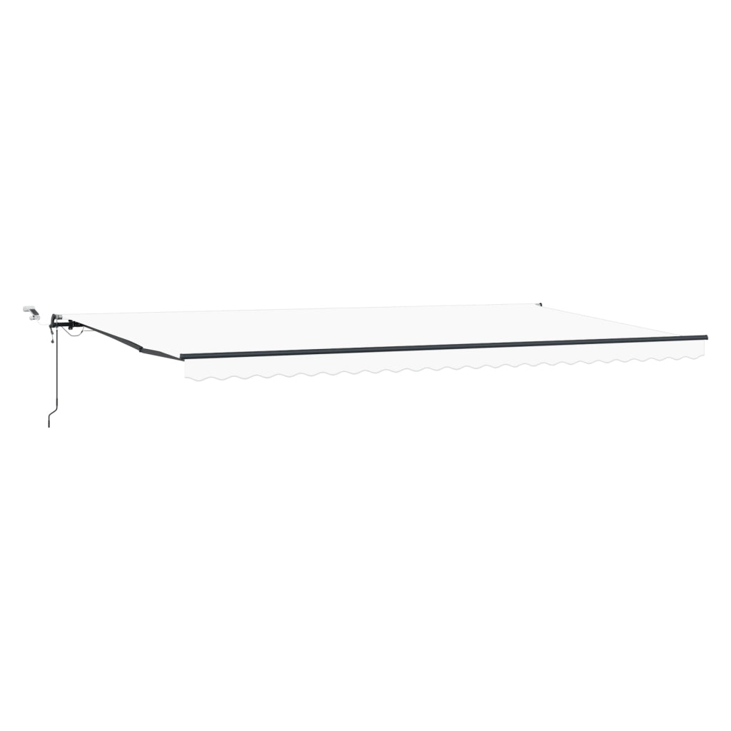 Tenda Retrattile Automatica  con LED Bianca 600x350 cm