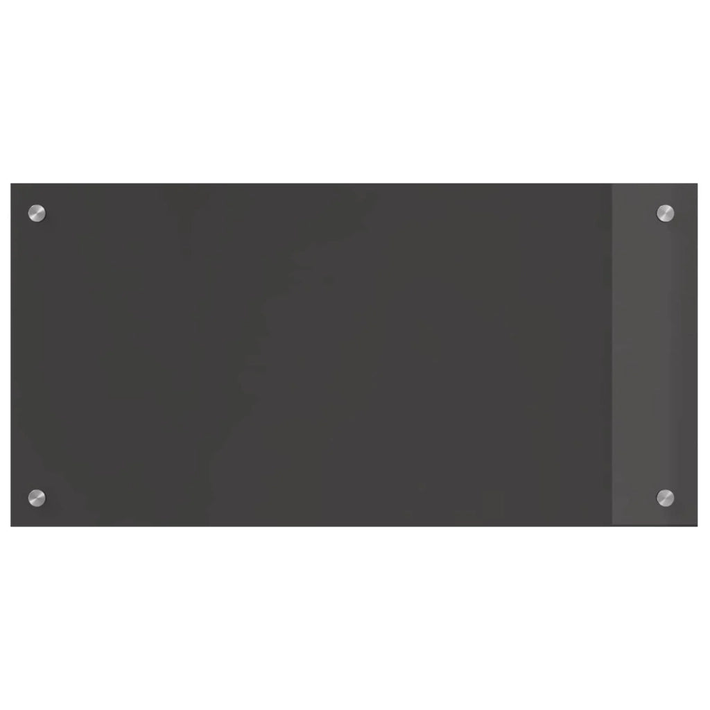 Paraschizzi moderno per cucina 80 x 40 cm resistente e facile da installare in vetro temperato grigio scuro 02_0058450