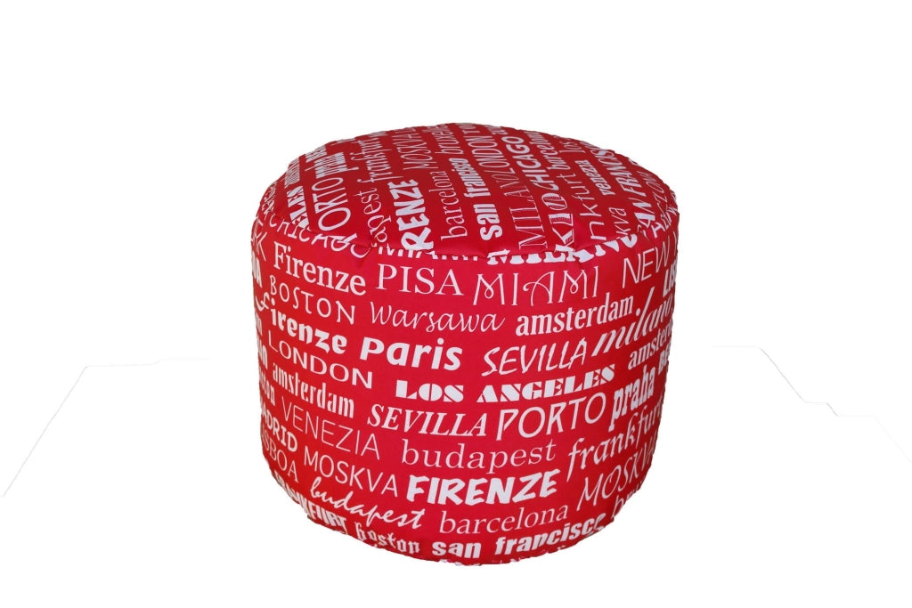 Pouf Big City impermeabili durevoli per esterni design moderno ideali per il relax in piscina