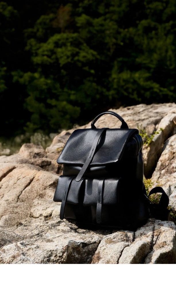 Zaino da donna in vera pelle, zaino da viaggio