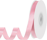 Lint satinato in rosso - 15 mm - 50 metro - lana di decorazione - regalo per matrimonio, compleanni e Natale - confezione per regalo per attività manuali - lana da dovere - lana decorativa a nastro