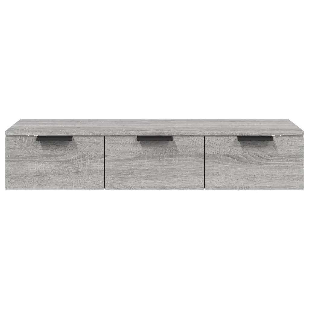 Armadietto a Muro Grigio Sonoma 102x30x20 cm Legno Multistrato 817097