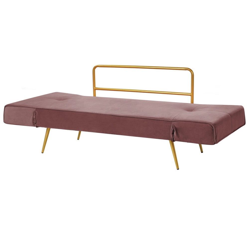 Divano letto in velluto Rosa Braccioli regolabili Soggiorno Letto Minimalista