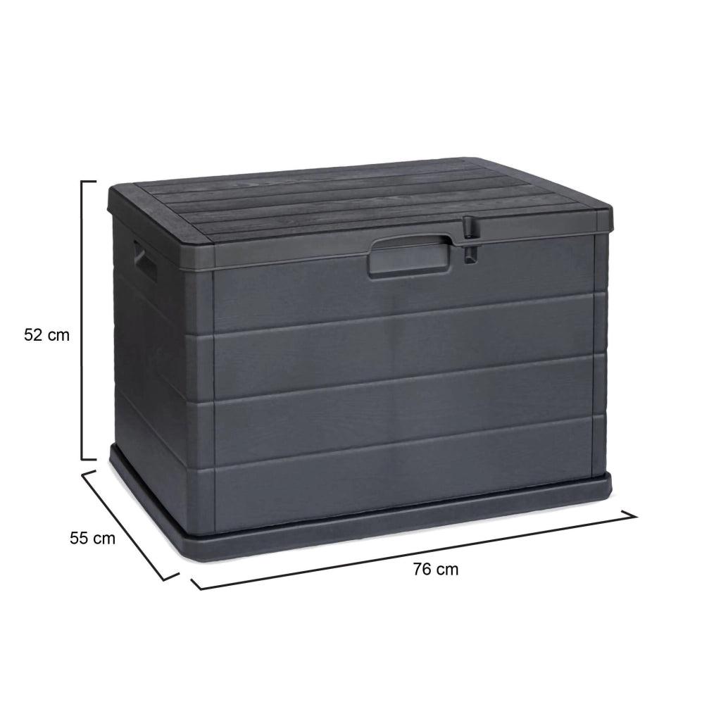 Cislago, Baule Chiusura Anta a Ribalta Made in Italy, 55x76x52h cm Grigio Antracite