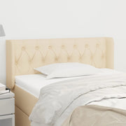 Testiera ad Orecchio Crema 103x16x78/88 cm in Tessuto