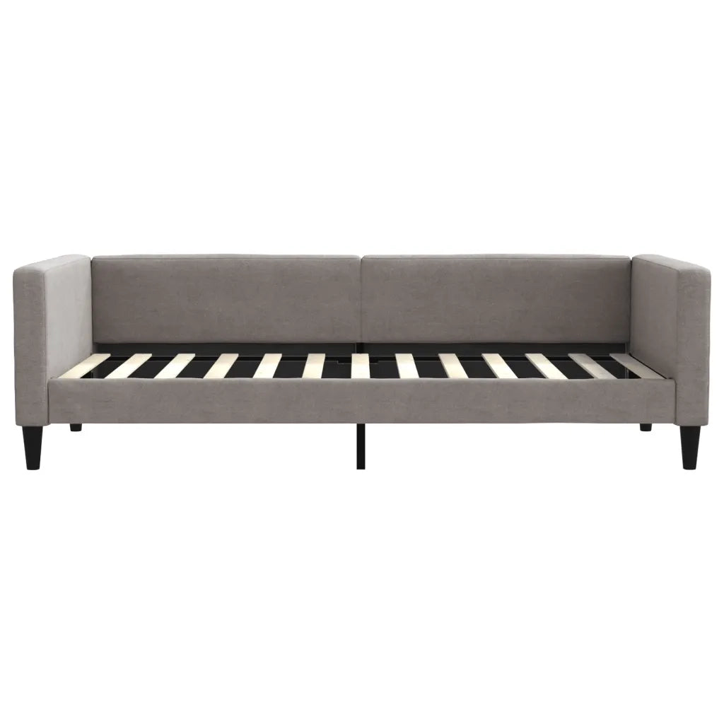 Divano Letto Estraibile con Cassetti-Sofa Letto-Daybed Tortora 90x200 cm Tessuto 291318
