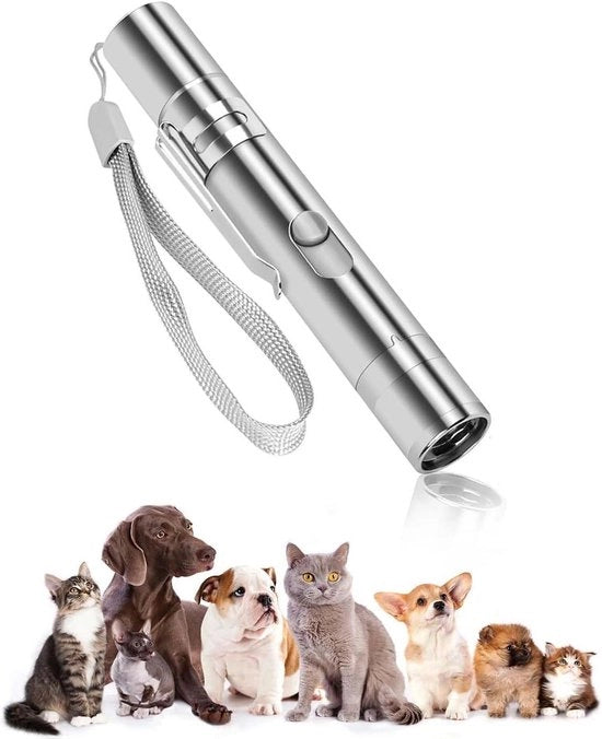 Luce Interattiva 3-in-1 per Esercizio Animale con Multi-Pattern e Controllo Interattivo per Chaser - Giocattolo per Gatti Casa