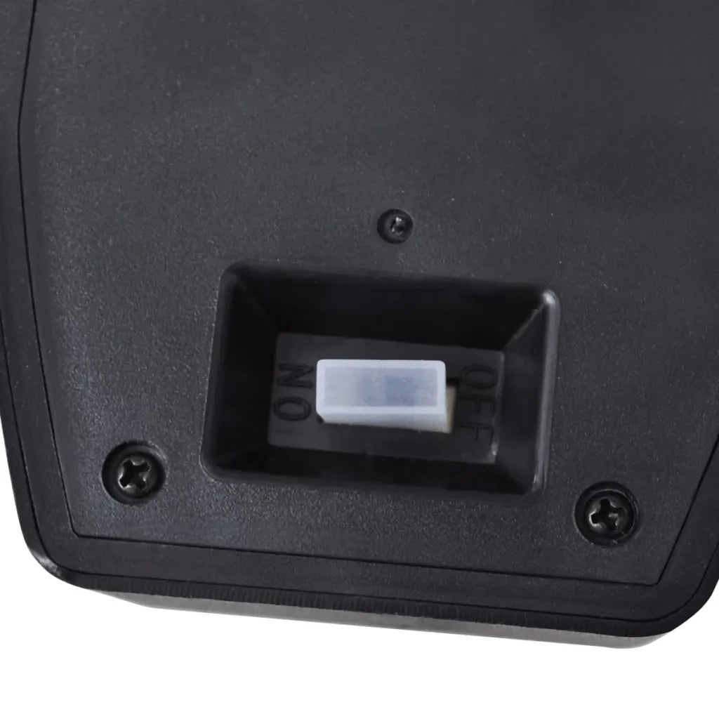 Lampade Solari a Parete 2 pz con Sensore Movimento Nere 277124