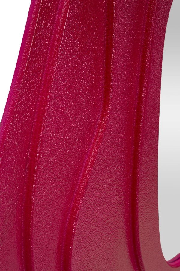 Specchio da Muro Dalia Fuxia 90x4x97 cm in MDF e Specchio Fucsia