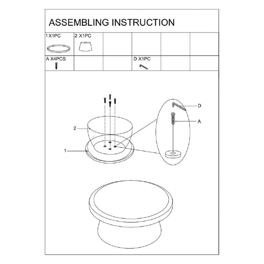 Kampot, Tavolino da Salotto Adatto per Indoor/outdoor, 71x35x71h cm Giallo Senape