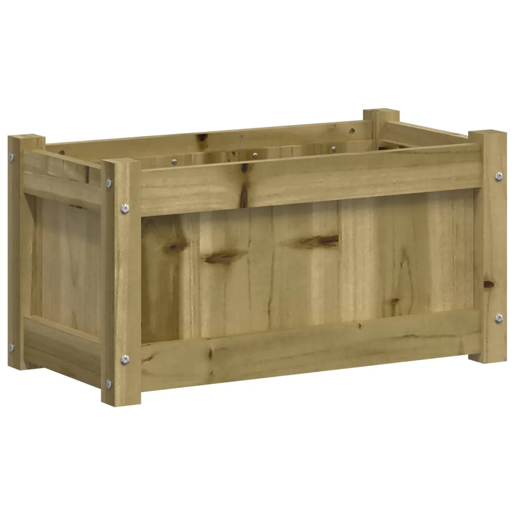Fioriera da Giardino-Vaso da Esterno 60x31x31 cm in Legno di Pino Impregnato