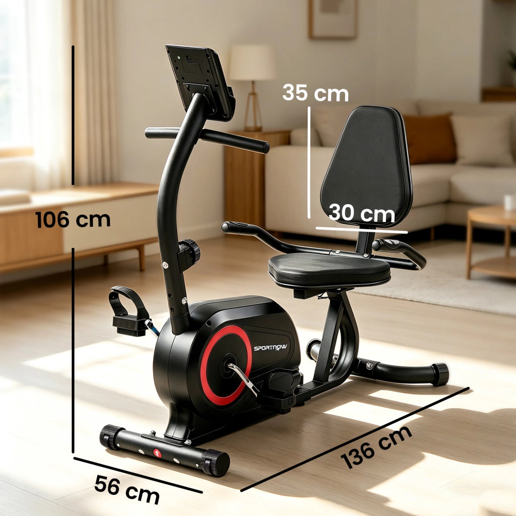 Ciclismo da camera ¨C zephmum ¨C con 8 livelli di resistenza, freno magnetico, sensore di frequenza cardiaca, display LCD