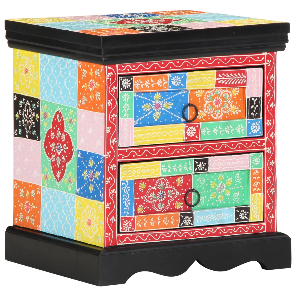 Comodino 2 pz Multicolore 40x35x45 cm Legno ingegnerizzato
