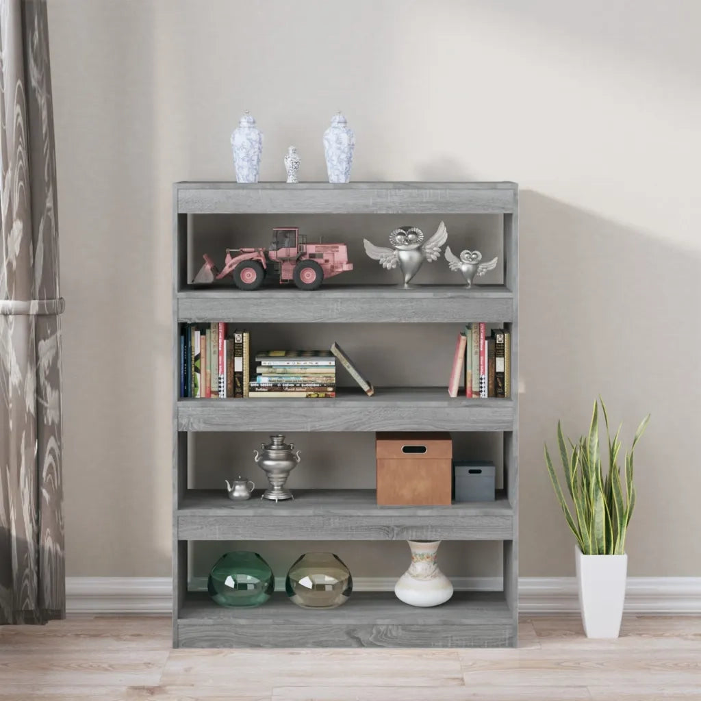 Libreria/Divisorio Grigio Sonoma 100x30x135 cm 813636