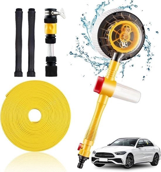 Aspiratore per auto con connettore a sonda - gira automaticamente - spazzolatore multifunzionale per pulizia - 500 cm - attrezzo di pulizia ad alta pressione