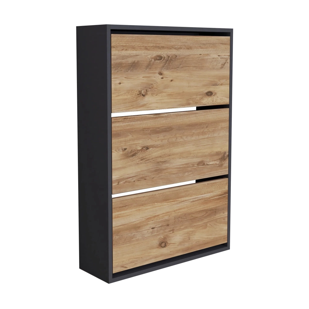 Scarpiera 110 x 74 x 24 cm effetto rovere antracite 03_0007616