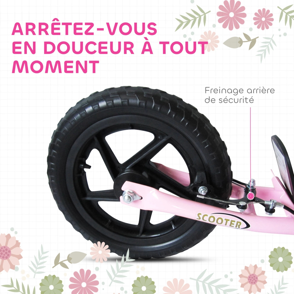 Patinette Bambini ¨C zephmum ¨C Acero Rosa 30 cm