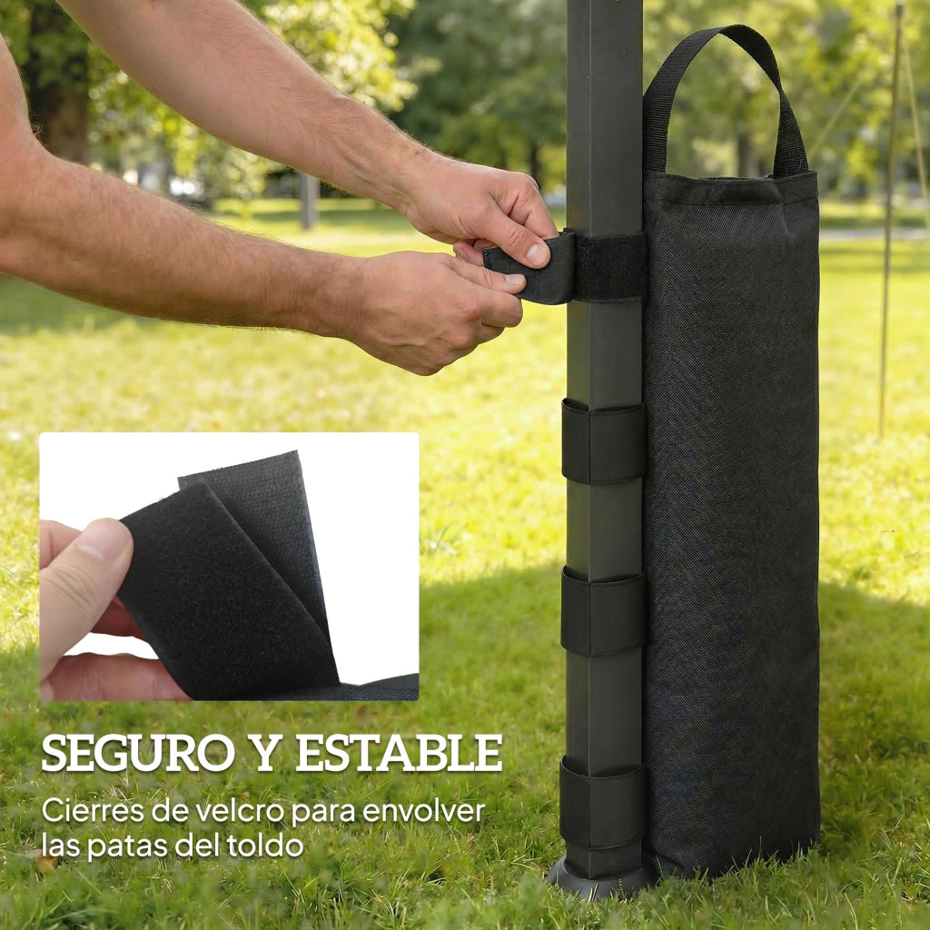Set di 8 Borse Zavorra per Tenda ¨C Zephmum ¨C Nero