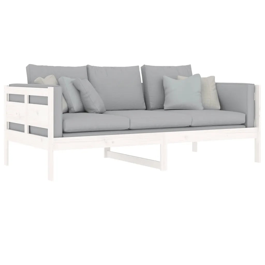 Dormeuse Bianca in Legno Massello di Pino 90x190 cm 820308
