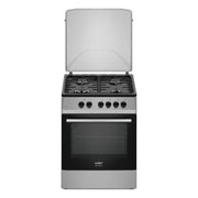 Cucina a Gas Tremiti 60x60 cm Silver con Forno Ventilato Multifunzione 70 Litri Classe A Samet Indomita Line