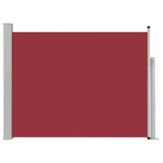 Tenda da sole laterale retrattile/schermo privacy per patio giardino terrazza balcone 140 x 500 cm rosso 02_0007260