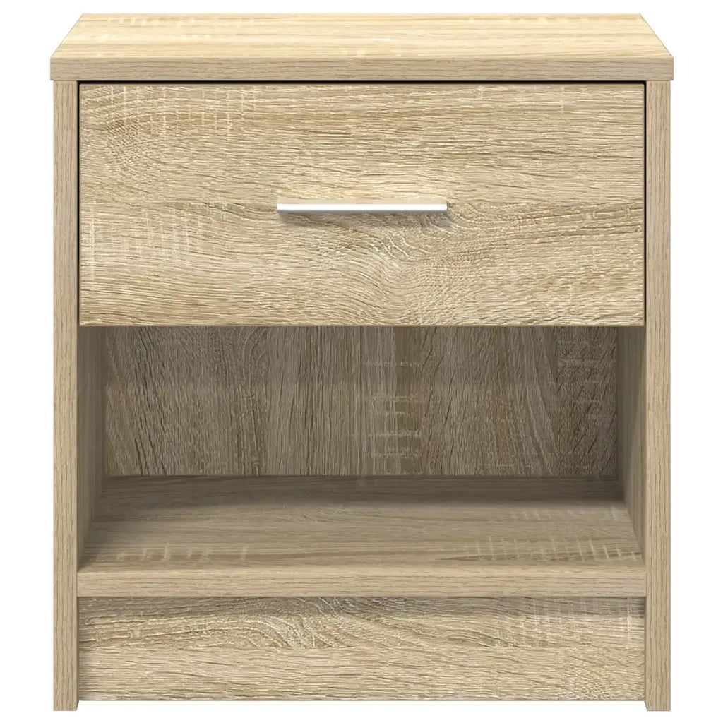 Comodini 2 pz con Cassetto Rovere Sonoma 39x28x41 cm 858754