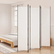 Divisorio Ambienti | Divider per stanze | Paravento a 5 Pannelli Bianco 250x220 cm Tessuto