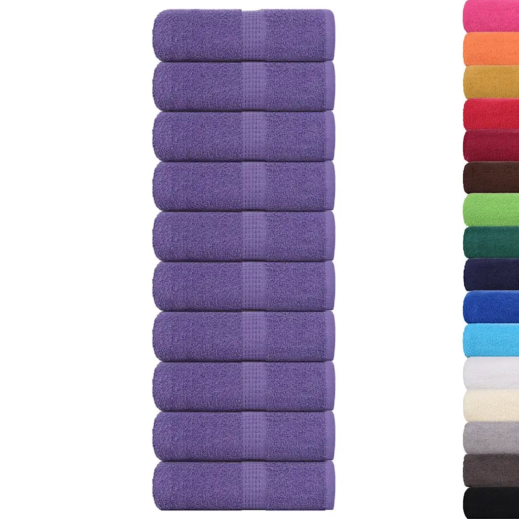 Asciugamani FROGN 10 pz | Teli per bagno Viola 30x30 cm 360 g/m2
