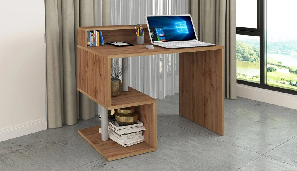 Scrivania a Giorno 100x50x92,5 cm Esse Rovere Wotan