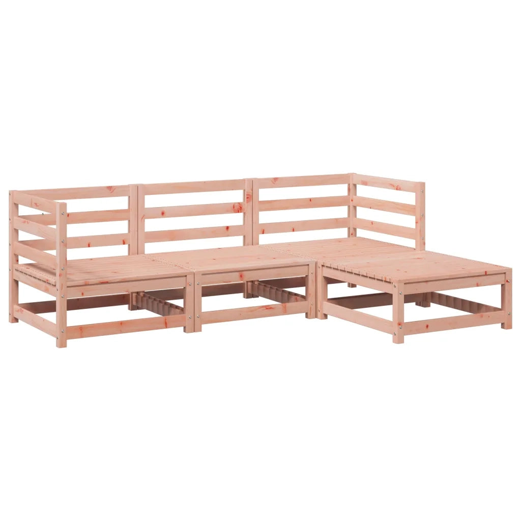 Set Divani da Giardino 4 pz in Legno Massello Abete Douglascod mxl 116911