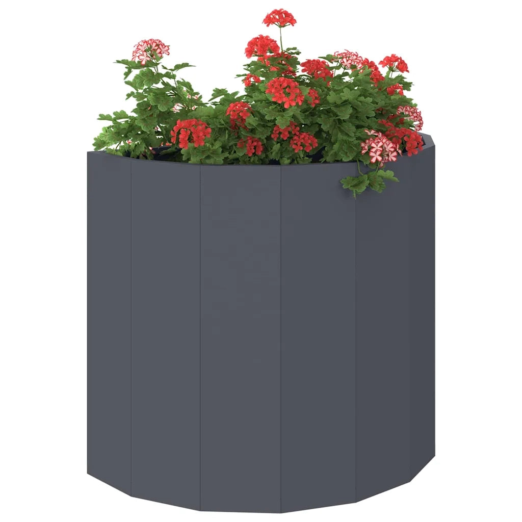 Fioriera Antracite 60 x 30 x 50 cm Acciaio