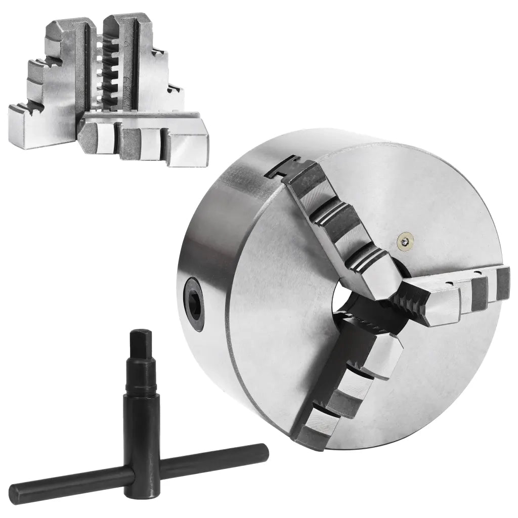 Mandrino per Tornio a 3 Griffe Autocentrante 160 mm in Acciaio cod mxl 40055