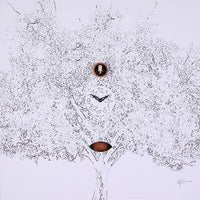 Orologio a Cucù da Parete 60X60X11Cm Pirondini Italia Albero Nero