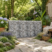 Gabion Wall With Cover, Galvanized Steel, 200x20x85 Cm