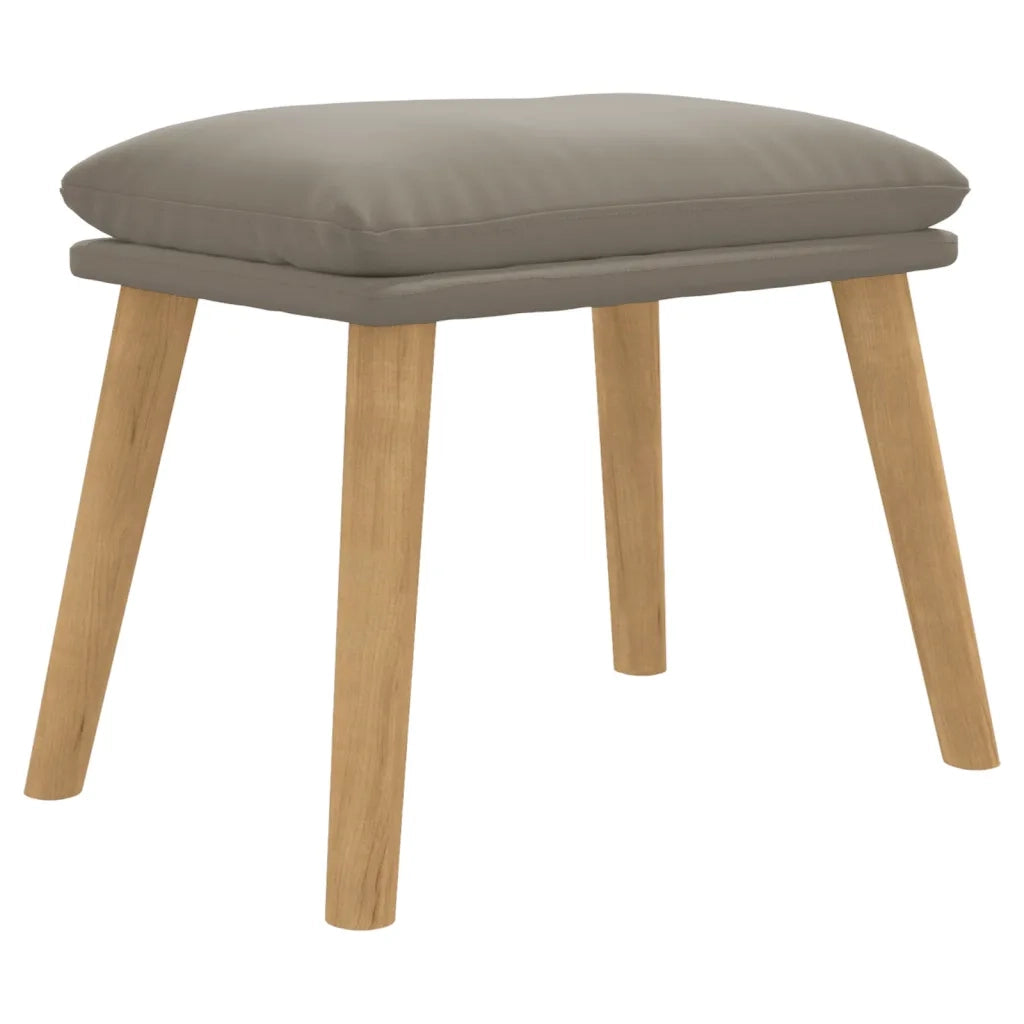 Poggiapiedi Grigio Chiaro 45x29,5x35 cm in Velluto 341435