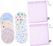 Set di compressi riscaldabili lavabili per allattamento - Compressi per allattamento riscaldabili lavabili per postpartum - Pannelli per seno lavabili per allattamento postpartum